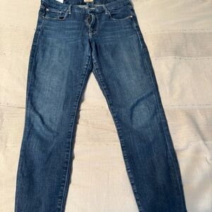 MOTHER Denim Looker Ankle Fray - Size 28